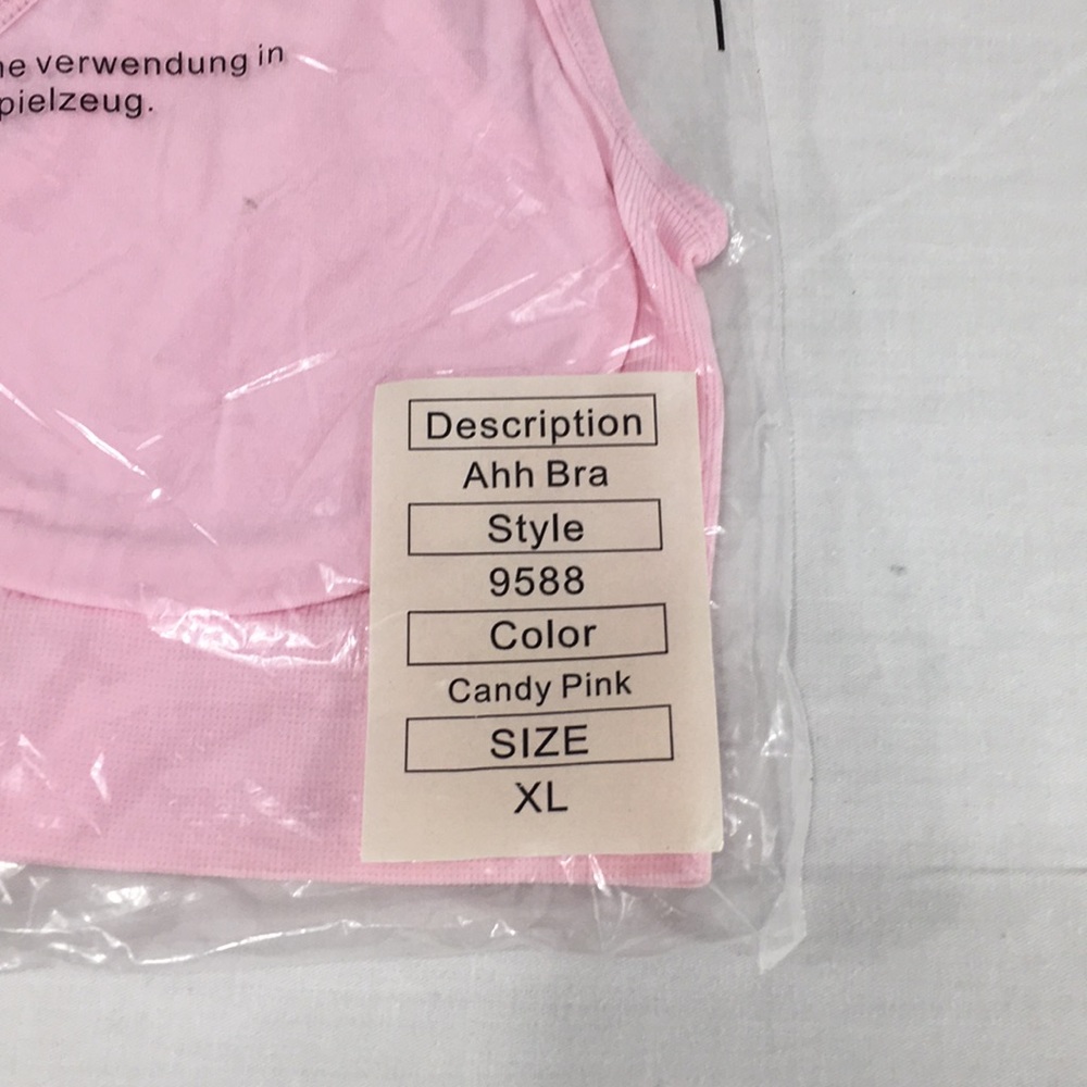 NWT Ahh Bra in Candy Pink, Size XL Bust 42-43” - Picture 4 of 4